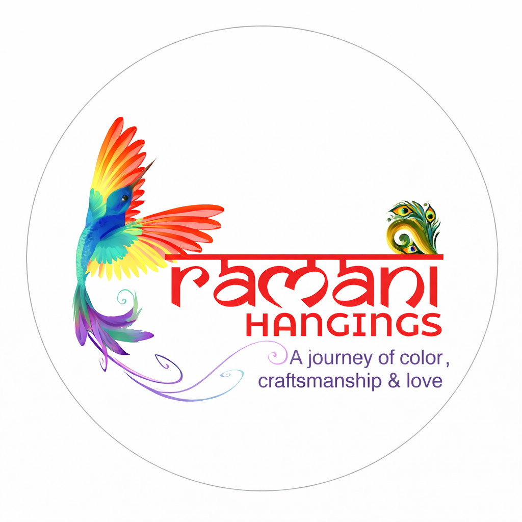 Ramani Hangings logo by Aquarius Exports – Handmade Wall Decor Brand India